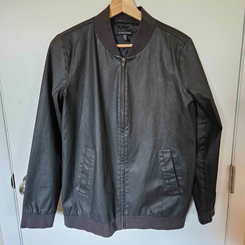 Eileen Fisher Bomber Jacket, Black, XS